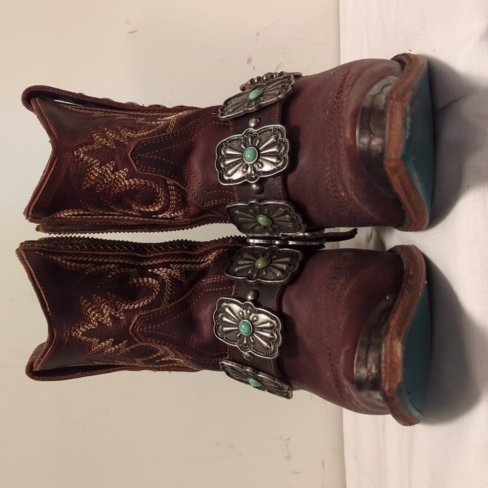 Lane Silver Mesa Booties. Size 6. Brown. LB0473